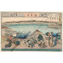 Utagawa Hiroshige: Courtesans resting to view the flowers at the Horaitei in Ikenohata - Austrian Museum of Applied Arts