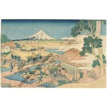Katsushika Hokusai: Fuji seen from the Katakura tea plantation in the province of Suruga - Austrian Museum of Applied Arts
