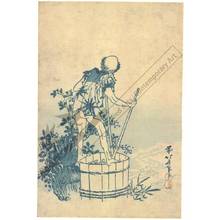 Katsushika Hokusai: Farmer washing sweet potatoes (title not original) - Austrian Museum of Applied Arts