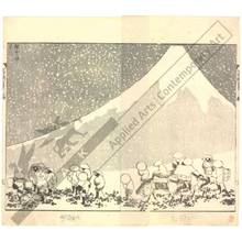 Katsushika Hokusai: Mount Fuji in deep snow - Austrian Museum of Applied Arts