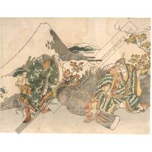 勝川春章: Kintaro and Yamagatsu (title not original) - Austrian Museum of Applied Arts