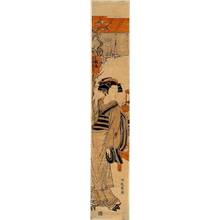Isoda Koryusai: Teahous girl of the Tachibanaya (title not original) - Austrian Museum of Applied Arts
