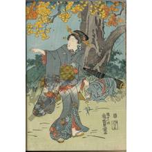 Utagawa Kunisada: Pleasure of mushroom gathering in the autumn - Austrian Museum of Applied Arts