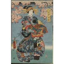 Japanese Print "High ranking courtesans (title not original)" by Utagawa Kunisada, 歌川国貞 (Utagawa Kunisada I)