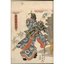 Utagawa Kunisada, 歌川国貞 (Utagawa Kunisada I)による浮世絵「Battledoore (title not original)」