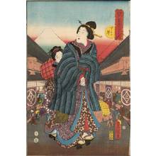 Utagawa Kunisada: Suruga-quarter - Austrian Museum of Applied Arts