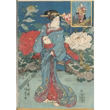 Utagawa Kunisada: Comparision of beautiful women with five famous bandit heroes (title not original) - Austrian Museum of Applied Arts