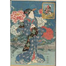 Utagawa Kunisada, 歌川国貞 (Utagawa Kunisada I)による浮世絵「Comparision of beautiful women with five famous bandit heroes (title not original)」