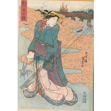 Utagawa Kunisada: Eitai bridge - Austrian Museum of Applied Arts