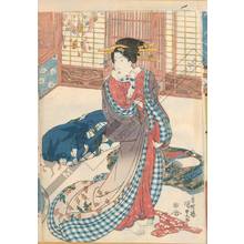 Utagawa Kunisada, 歌川国貞 (Utagawa Kunisada I)による浮世絵「Good women’s spring morning」