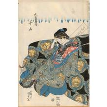 Utagawa Kunisada, 歌川国貞 (Utagawa Kunisada I)による浮世絵「Courtesan Chiyama」