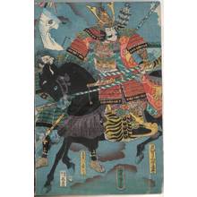 歌川芳虎: The great battle of Yamazaki - Austrian Museum of Applied Arts