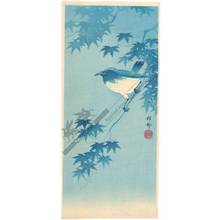 Shoson Ohara: Bird on a twig of a maple tree (title not original) - Austrian Museum of Applied Arts