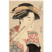Katsukawa Shuncho: Courtesan Hinazuru from the Choji house - Austrian Museum of Applied Arts