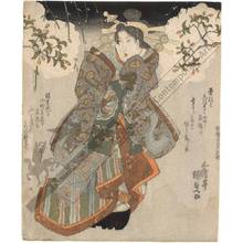 Utagawa Kunisada: Actor Iwai Kumesaburo (title not original) - Austrian Museum of Applied Arts