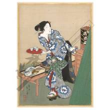 Seisai Eiichi: Teahouse girl (title not original) - Austrian Museum of Applied Arts