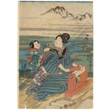 Utagawa Kuniyoshi: Tama river of Toi in the province of Settsu - Austrian Museum of Applied Arts