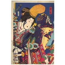 Toyohara Kunichika: Shirabyoshi dancer (title not original) - Austrian Museum of Applied Arts