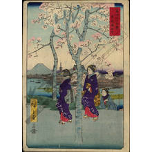Utagawa Hiroshige: Sumida embankment in the eastern capital - Austrian Museum of Applied Arts