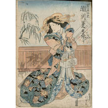 Utagawa Kunisada: Segawa Kikunojo as courtesan Hanako - Austrian Museum of Applied Arts