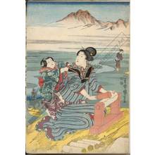 Utagawa Kuniyoshi: Tama river of Toi in the province of Settsu - Austrian Museum of Applied Arts