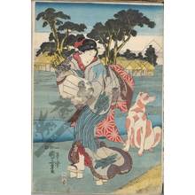 Utagawa Kuniyoshi: Tama river of Toi in the province of Settsu - Austrian Museum of Applied Arts