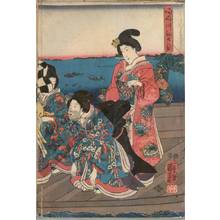 Utagawa Kuniyoshi: First sunrise of the year at Sumida river - Austrian Museum of Applied Arts