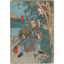 Utagawa Yoshitsuru: Rensho coming to Tamaori’s hermitage - Austrian Museum of Applied Arts