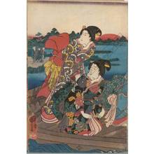 Utagawa Kuniyoshi: First sunrise of the year at Sumida river - Austrian Museum of Applied Arts