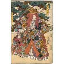 Utagawa Kunisada: The court lady of Ishida and Ishida’s daughter Takigawa - Austrian Museum of Applied Arts