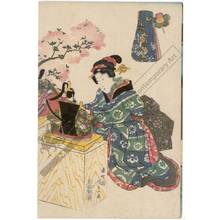 Utagawa Kunisada: Doll festival (title not original) - Austrian Museum of Applied Arts