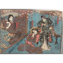 Utagawa Kunisada: Ashikaga Yorikane, Miuraya Takao and Kinugawa Tanizo - Austrian Museum of Applied Arts