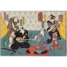 歌川国貞: Kabuki play “Godairiki koi no fujime” - Austrian Museum of Applied Arts