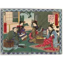 Utagawa Hiroshige III: Sewing - Austrian Museum of Applied Arts