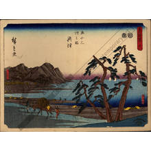 Utagawa Hiroshige: Print 18: Okitsu (Station 17) - Austrian Museum of Applied Arts