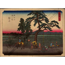 Utagawa Hiroshige: Print 27: Fukuroi (Station 27) - Austrian Museum of Applied Arts