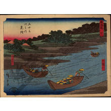 Utagawa Hiroshige: Print 28: Mitsuke (Station 28) - Austrian Museum of Applied Arts