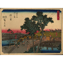 Utagawa Hiroshige: Print 5: Hodogaya (Station 4) - Austrian Museum of Applied Arts