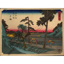 Utagawa Hiroshige: Print 6: Totsuka (Station 5) - Austrian Museum of Applied Arts