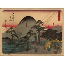 Utagawa Hiroshige: Print 8: Hiratsuka (Station 7) - Austrian Museum of Applied Arts