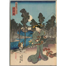 Utagawa Kunisada: Numazu (Station 12, Print 13) - Austrian Museum of Applied Arts