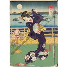 Utagawa Kunisada II: Three evening pleasures: Wind, willows and the moon - Austrian Museum of Applied Arts