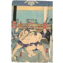 Utagawa Kunisada: Kanjin-sumo tournament - Austrian Museum of Applied Arts