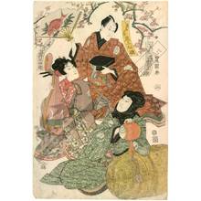 Utagawa Toyokuni I: Actors’ parody of the seven gods of good luck (title not original) - Austrian Museum of Applied Arts