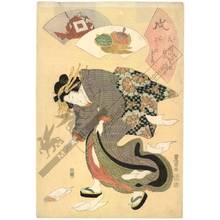 Utagawa Toyokuni I: Dog, Set of three prints - Austrian Museum of Applied Arts
