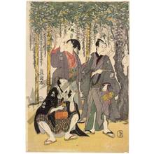 Utagawa Toyokuni I: Fourth month: Wisteria at Kameido - Austrian Museum of Applied Arts