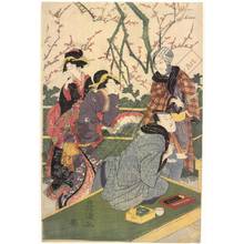 Utagawa Toyokuni I: Second month: The plum-blossom garden - Austrian Museum of Applied Arts