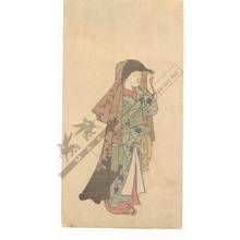 Nishikawa Sukenobu: Woman going out (title not original) - Austrian Museum of Applied Arts