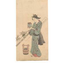 Nishikawa Sukenobu: Woman with insect case (title not original) - Austrian Museum of Applied Arts