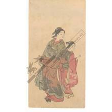 Nishikawa Sukenobu: Courtesan with kamuro (title not original) - Austrian Museum of Applied Arts